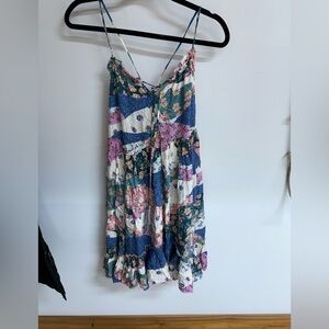 Patchwork print strappy dress Love stitch